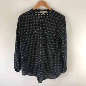 Loft button-down long sleeve shirt - Navy
